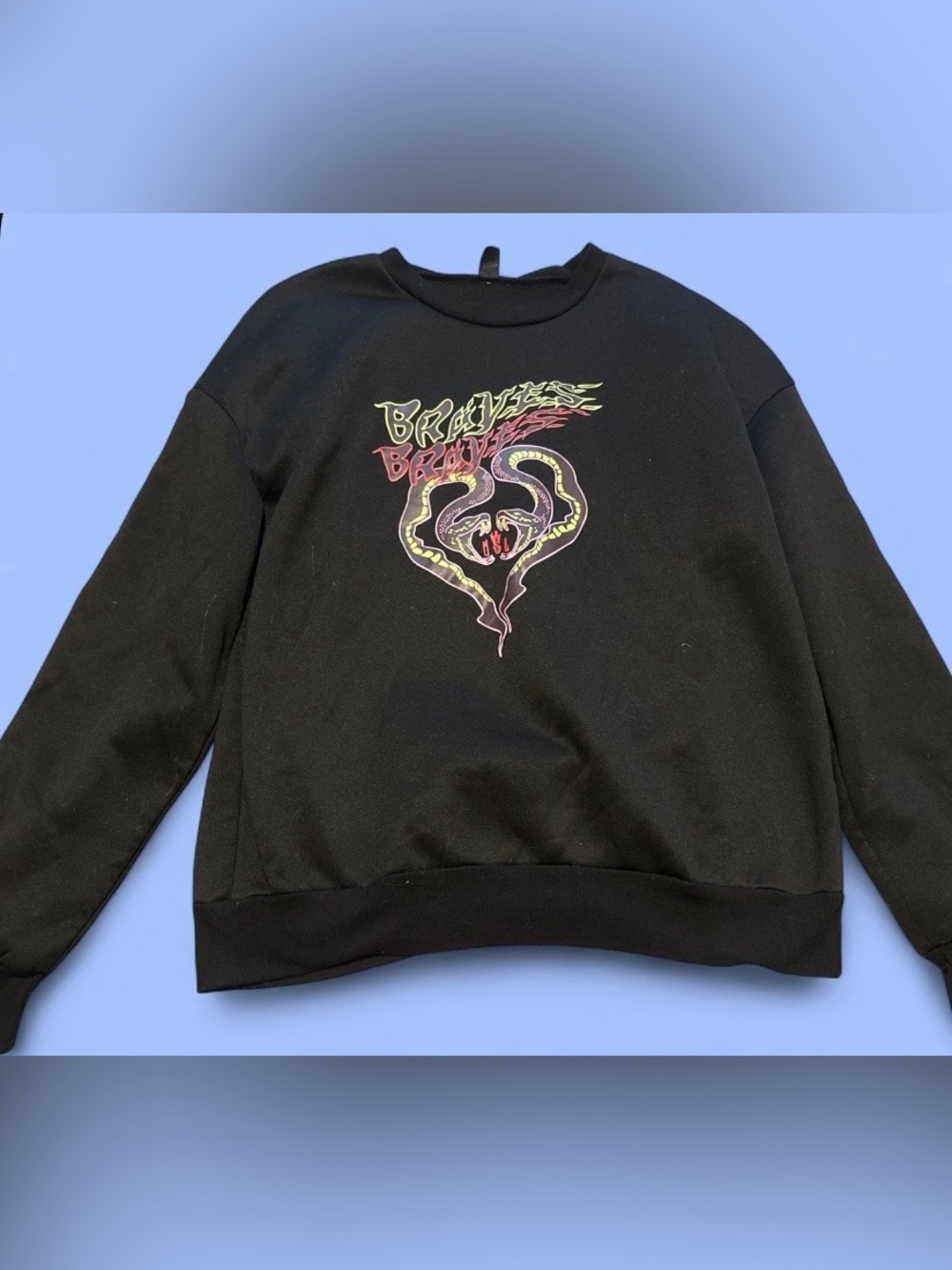 BRAVES snake crewneck